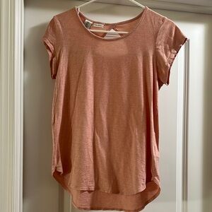 Max Studio Pink Cap Sleeve Relaxed Tee- Size S